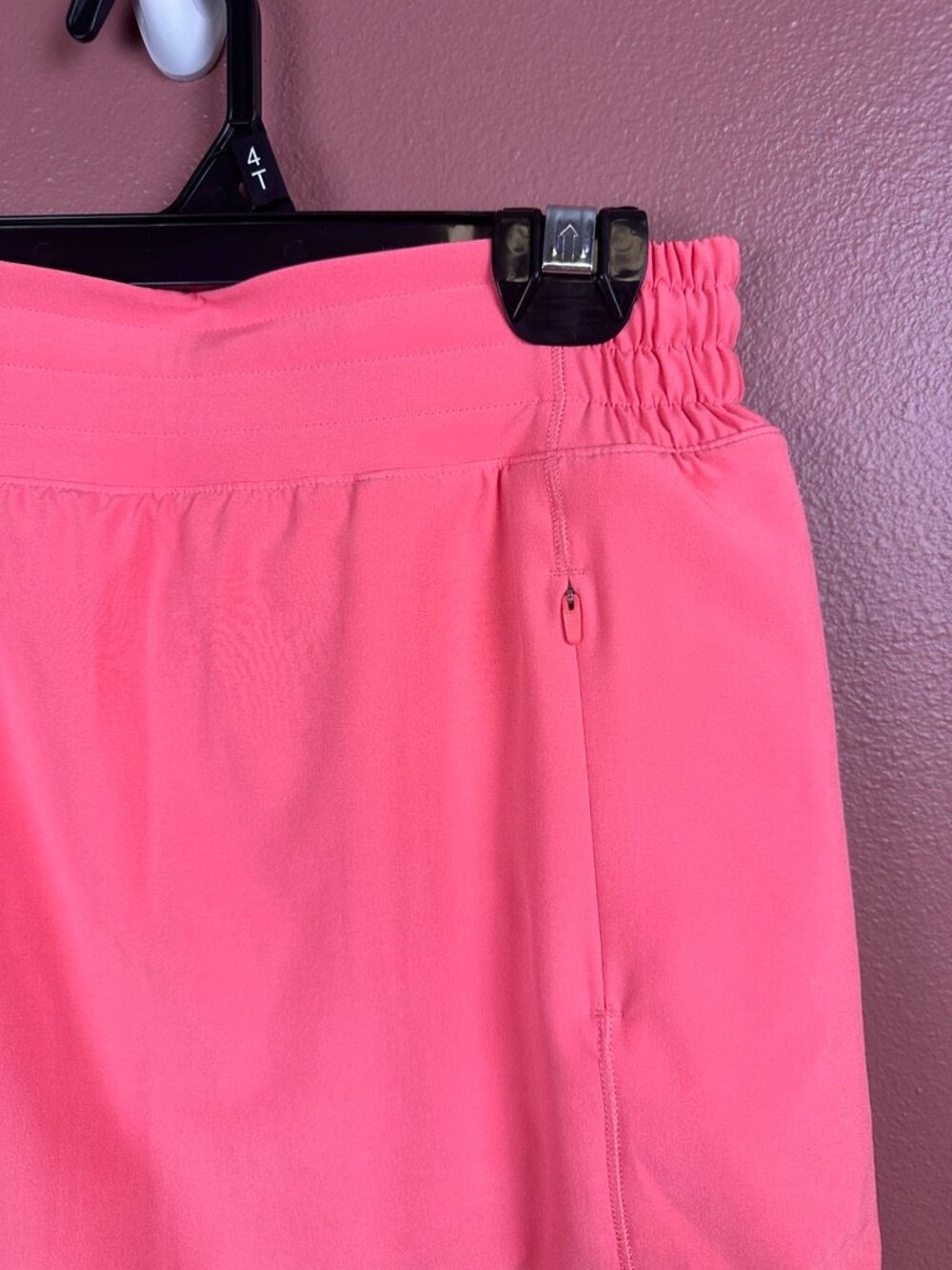 Lululemon Hotty Hot Skirt Long Size 4 LW8AEAT Rasp Cream Coral 4" inseam - Picture 2 of 7